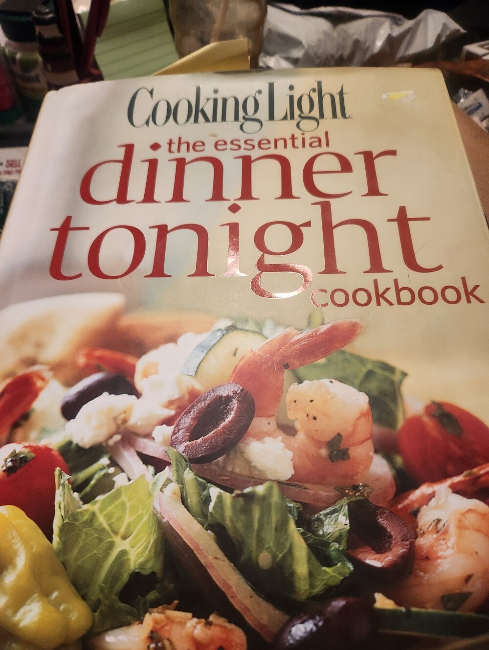 Dinner Tonight Cookbook - Cream & Red Cover